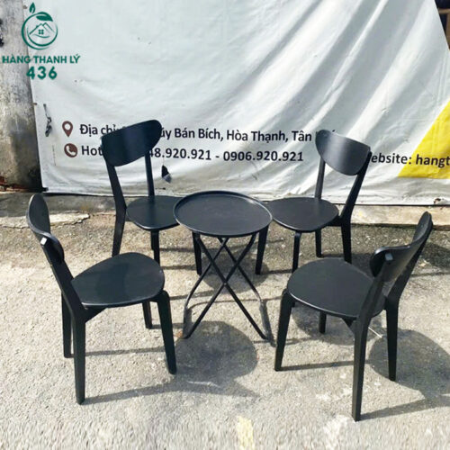 Thanh Lý Ghế Gỗ Thấp Cũ Giá Rẻ 4 bo ban cafe cu 33