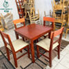 Bộ Bàn Ghế Ăn Gỗ Tự Nhiên Cũ Xả Kho Giá Rẻ 2 bo ban ghe cafe cu 8