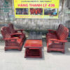 Bộ Salon Đài Loan 5 Món Gỗ Tràm Cũ 2 bo salon cu 1