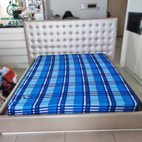 Giường Gỗ Bọc Da Simili 2M15x2M2 Cũ 3 giuong cu