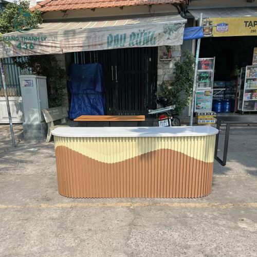 Bàn Quầy Lễ Tân Hiện Đại Mới 99% 6 quay le tan hien dai gia re 1