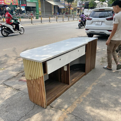 Bàn Quầy Lễ Tân Hiện Đại Mới 99% 4 quay le tan hien dai gia re 3