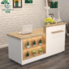 Quầy Gỗ Liền Kệ Sang Trọng Mới 99% 2 quay lien ke mini