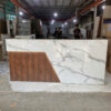 Quầy Lễ Tân Gỗ Giả Vân Mây Sang Trọng Mới 99% 1 quay thanh ly 13