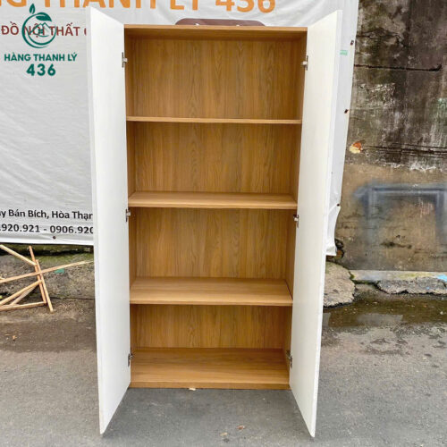Tủ Gỗ 2 Cánh 80CMx1M73 Cũ Thiết Kế Đa Năng 4 tu ho so cu 11