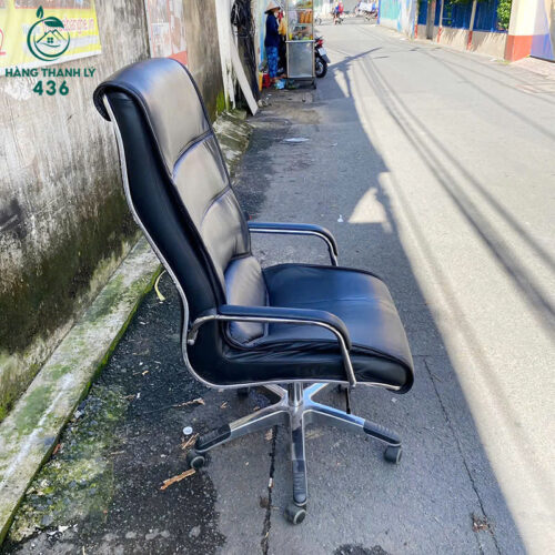 Ghế Trưởng Phòng Bọc Da Chân Inox Cũ 3 ban ghe van phong cu 9