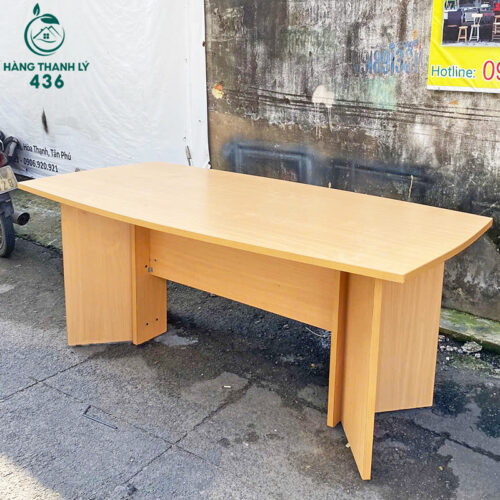 Bàn Họp Văn Phòng Chân Gỗ 1M6x90CM Cũ 4 ban hop cu 5