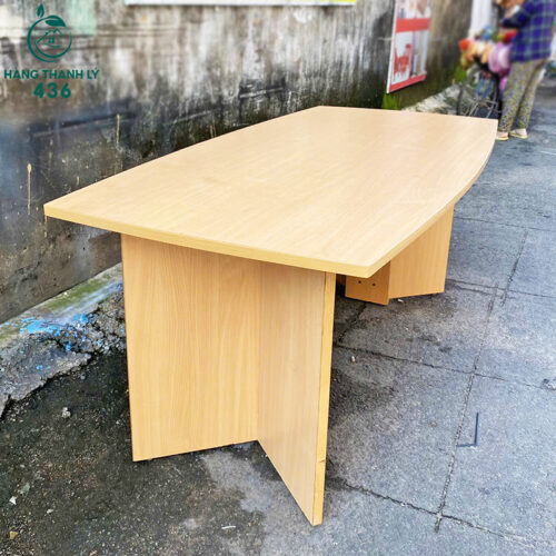 Bàn Họp Văn Phòng Chân Gỗ 1M6x90CM Cũ 3 ban hop cu 6
