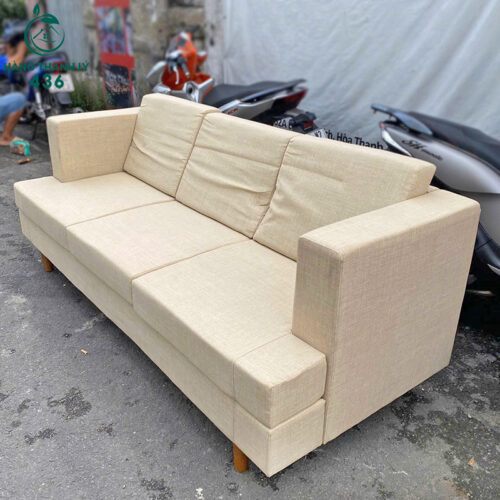 Băng Ghế Sofa 2M Cũ Màu Be Thanh Lịch 3 bang sofa cu 1