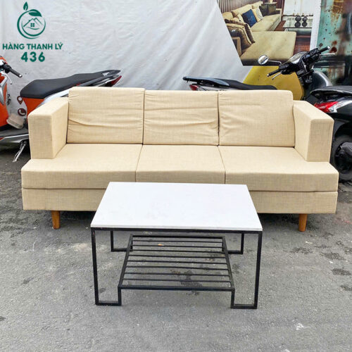 Băng Ghế Sofa 2M Cũ Màu Be Thanh Lịch 4 bang sofa cu 3
