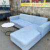 Sofa Góc L Bọc Vải Xanh Dương Cũ Giá Rẻ 1 bo ban ghe sofa cu 6
