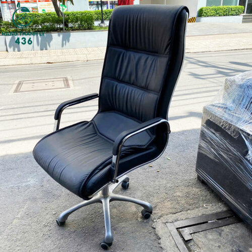 Ghế Giám Đốc Bọc Da Chân Inox Bền Bỉ Cũ 4 ghe giam doc cu 3