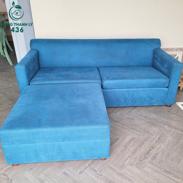 ghe sofa goc L xanh 1