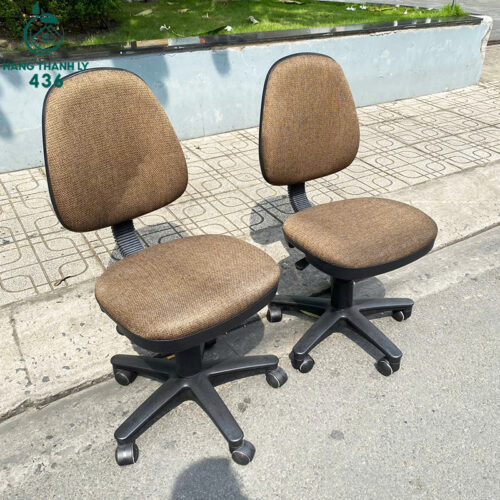 Ghế Xoay Văn Phòng Không Tay Nệm Vải Cũ (Nhiều Màu) 5 ghe van phong cu 11