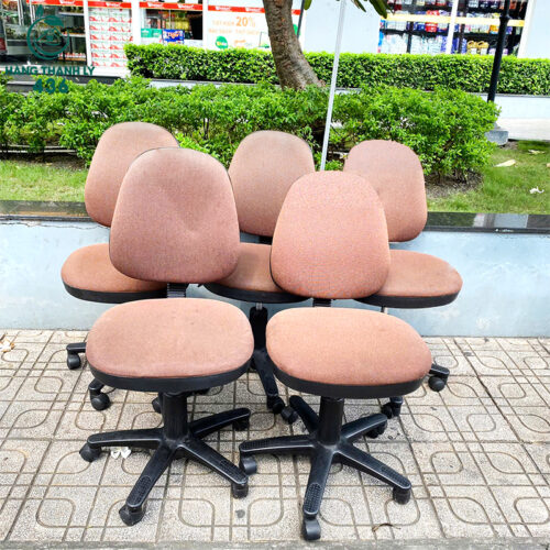 Ghế Xoay Văn Phòng Không Tay Nệm Vải Cũ (Nhiều Màu) 4 ghe van phong cu 14