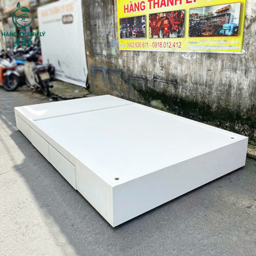 Giường Ngủ 1M6 Thiết Kế 3 Ngăn Kéo Trắng Cũ 3 giuong cu 1 copy