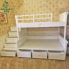 Giường Tầng Gỗ 1M6 Màu Trắng Hiện Đại Cũ 1 giuong cu 11