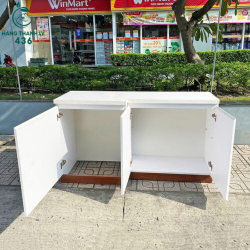 Tủ Gỗ Màu Trắng Đa Năng 1M45x50CM Cũ 3 tu dung do cu 6