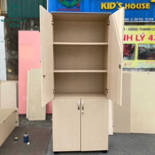 Tủ Hồ Sơ 4 Cánh Vân Gỗ Hiện Đại Cũ 4 tu ho so cu 33