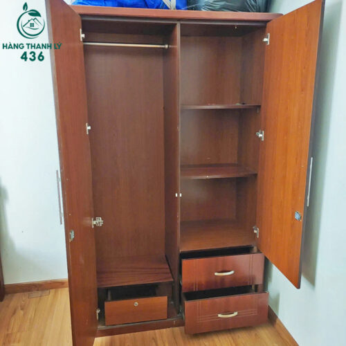Tủ Quần Áo 2 Cánh 1M2 Truyền Thống Cũ 3 tu quan ao cu 2 2