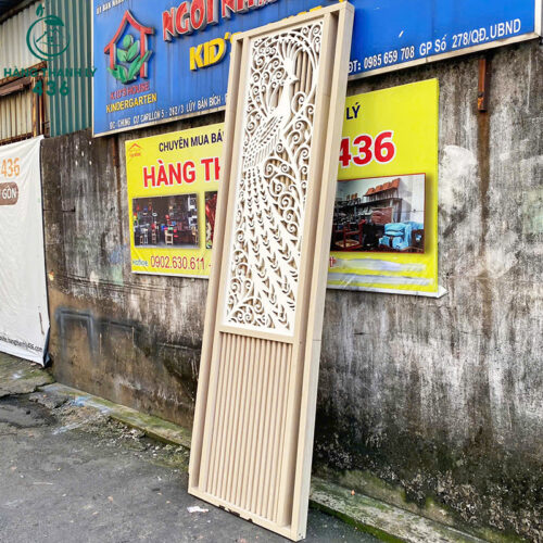 Vách Ngăn Phòng Khách Hoa Văn Con Công Cũ 3 vach ngan cu 2