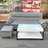 Bộ Sofa Bọc Da Màu Xám Hiện Đại Cũ 2 ban ghe sofa cu 8