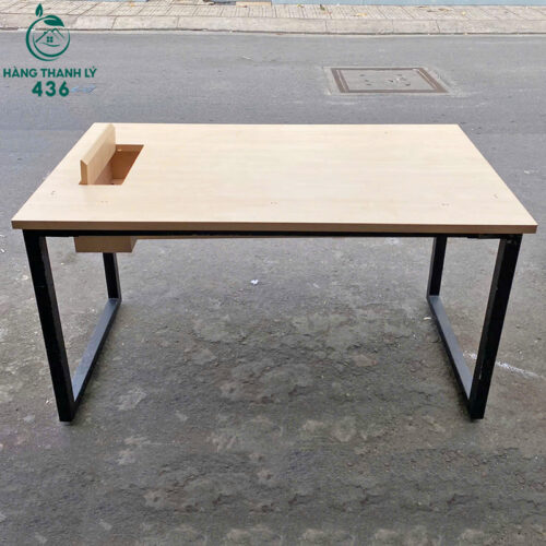 Bàn Làm Việc 1M3x70CM Chân Sắt Chữ U Cũ 4 ban lam viec cu 55