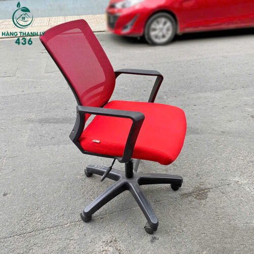 Ghế Văn Phòng The City Bọc Lưới Màu Đỏ Cũ 4 ghe van phong cu 42