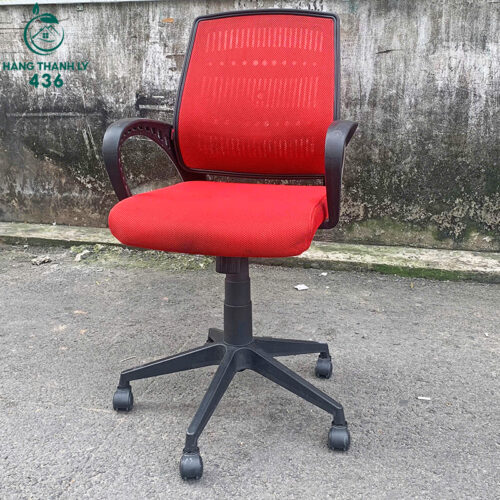 Ghế Làm Việc Văn Phòng Lưng Lưới Đỏ Cũ 3 ghe van phong cu 70