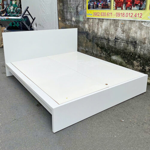 Giường Gỗ MDF 1M6x2M Cũ Màu Trắng Tinh Tế 4 giuong cu 8
