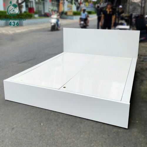 Giường Gỗ MDF 1M6x2M Cũ Màu Trắng Tinh Tế 3 giuong cu 9
