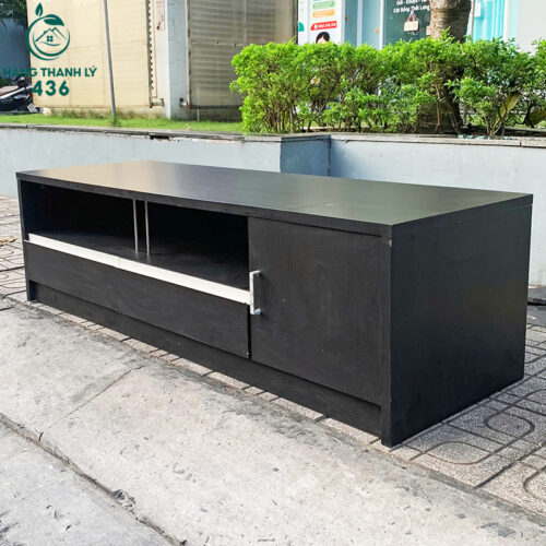 Kệ Tủ Tivi Gỗ 1M6 Màu Đen Cũ Giá Rẻ 4 ke tivi cu 37