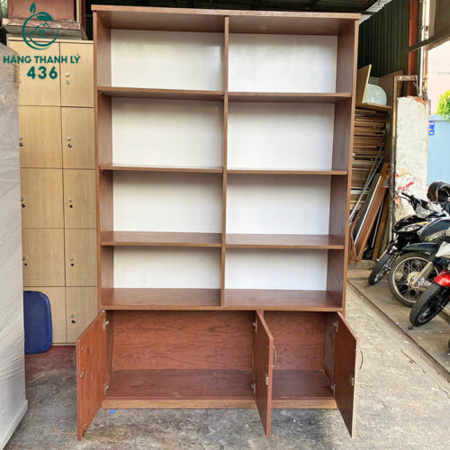 Kệ Tủ Hồ Sơ Trưng Bày 1M35x2M14 Màu Nâu Đẹp Cũ 4 ke tu ho so cu 15