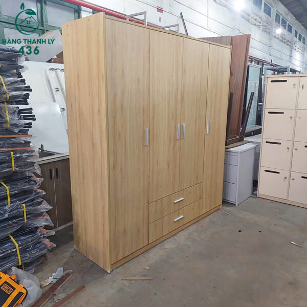 thanh ly tu quan ao 1m8x2m mau tu nhien moi 99 3