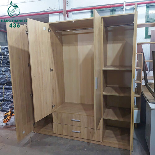 thanh ly tu quan ao 1m8x2m mau tu nhien moi 99 4