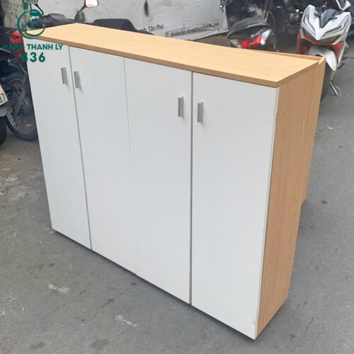 Tủ Gỗ 1M3x1M1 Cũ Màu Nâu Cánh Trắng Hiện Đại 4 tu ho so cu 78