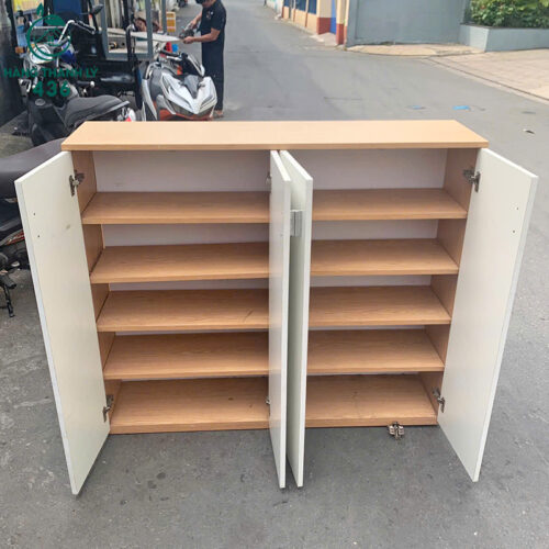 Tủ Gỗ 1M3x1M1 Cũ Màu Nâu Cánh Trắng Hiện Đại 3 tu ho so cu 79