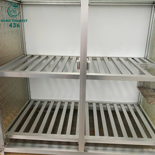 Tủ Chén Nhôm Kính 2 Cánh Cũ Giá Rẻ 5 tu nhom cu 1