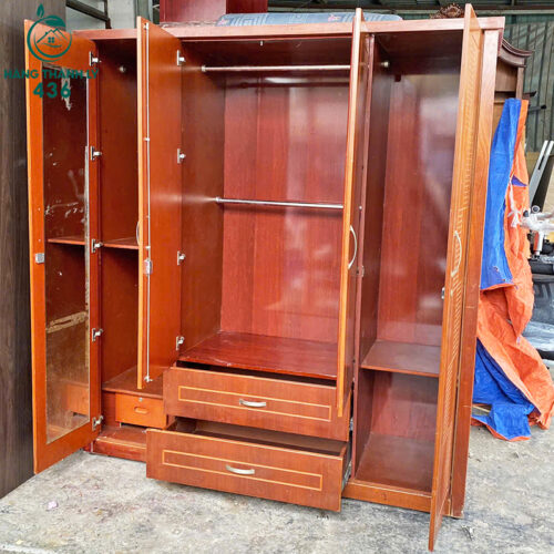Tủ Áo Màu Nâu 2 Cánh 1M8x2M Cũ Giá Tốt 4 tu quan ao cu 10