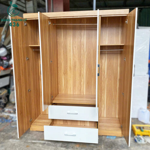 Tủ Quần Áo 1M6 Cũ Thiết Kế Hiện Đại 4 tu quan ao cu 3