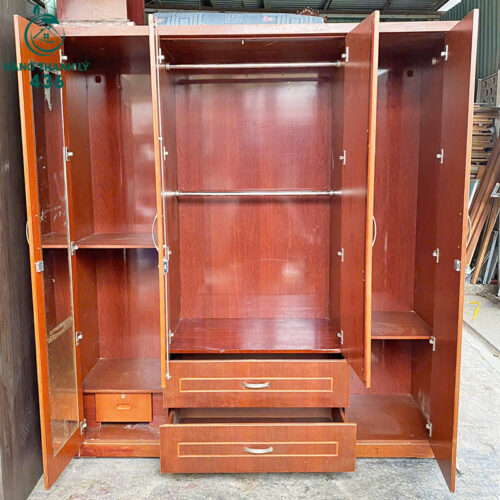 Tủ Áo Màu Nâu 2 Cánh 1M8x2M Cũ Giá Tốt 3 tu quan ao cu 9 1