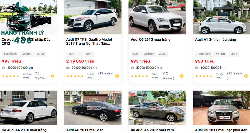 XE-AUDI-CU [Review] 10+ Cửa Hàng Mua Bán Xe Audi Cũ Các Dòng Uy Tín