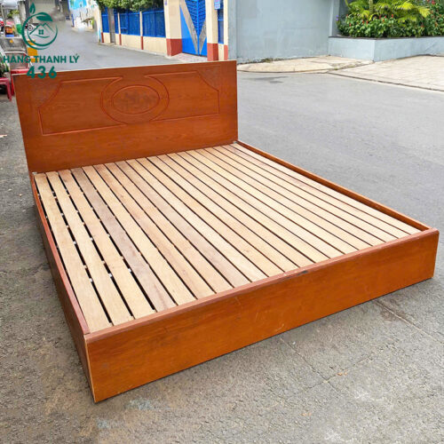 Giường Gỗ 1M6x2M Cũ Màu Nâu Truyền Thống 4 giuong cu 18