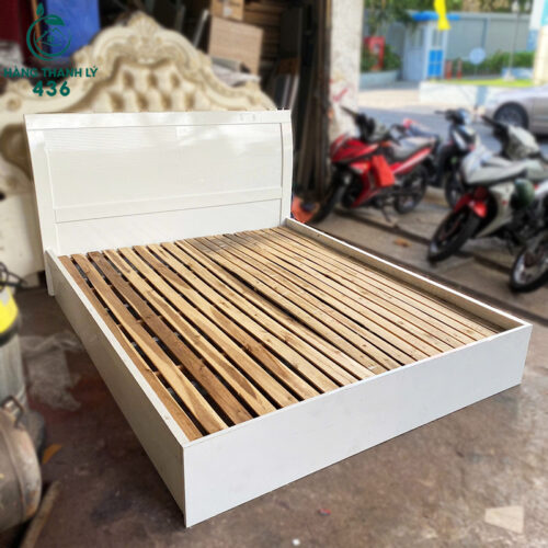 Giường Ngủ 1M6x2M Màu Trắng Sang Trọng Cũ 3 giuong cu 7