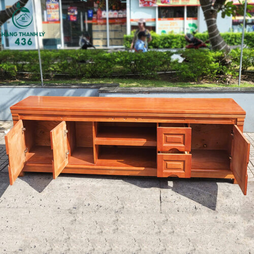 Kệ Tủ TiVi 2M Gỗ Tự Nhiên Bền Đẹp Cũ Giá Tốt 3 ke tivi cu 3
