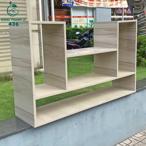 Thanh Lý Kệ Gỗ Màu Xám Đẹp Tồn Kho Giá Rẻ (Nhiều Mẫu) 6 ke trung bay thanh ly 1