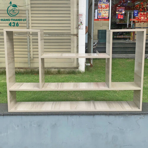 Thanh Lý Kệ Gỗ Màu Xám Đẹp Tồn Kho Giá Rẻ (Nhiều Mẫu) 5 ke trung bay thanh ly 5