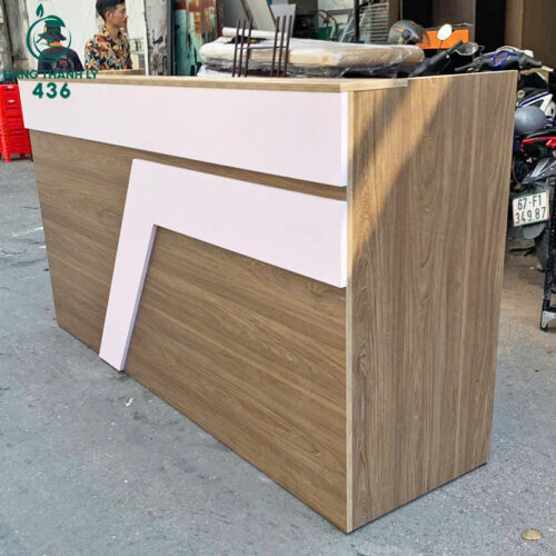 Quầy Bàn Thu Ngân Cũ Màu Nâu Hiện Đại 4 quay cu 4