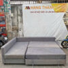 Sofa Giường Bọc Vải 2M3 Màu Xám Cũ Giá Rẻ 1 sofa cu 1