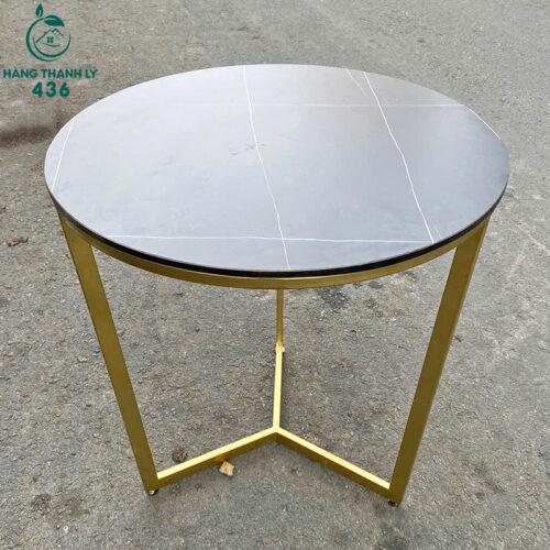Bàn Trà Sofa Cũ Mặt Tròn Chân Kim Loại 3 ban cu 1